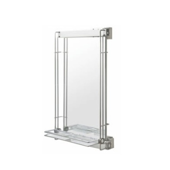 Поворотное зеркало д/шкафов, мат.хром с креп.компл.