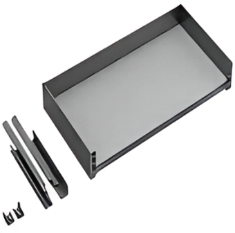 К-т одноярусного ящика LAMBO L=700мм, H=134мм, на напр. с аморт., т - серый