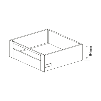 Релинг прямоуг. поперечный L=1100мм для передней панели D-BOX, графит 