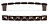 Ручка-скоба L=96мм, никель черный с прозрачными кристаллами