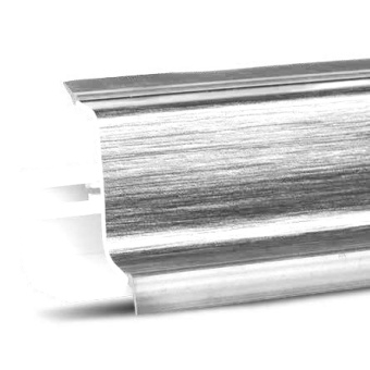 Профиль пристеночный L=4м пластиковый, под алюминий