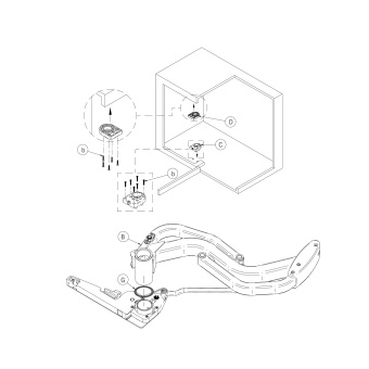 FlyMoon V3 Lamina правый д/фасада 450мм с 2-мя полками, с амортизатором, темно-серый
