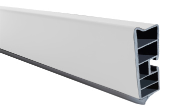 Цоколь h=60мм L=4м, белый и под покраску