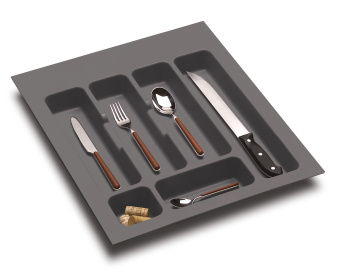 Лоток д/кух.принадл. шк.45см, темно-серый