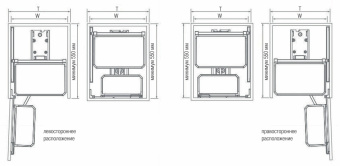 К-т полок для пятиуровневого пов.-выд.механизма LAMBO в шкаф 600мм, H1430мм, т-серый