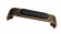 Ручка-скоба L=128 мм, бронза/черная вставка  