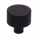 Ручка-кнопка D24мм с насечками, черный матовый