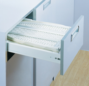 Складная гладильная доска в выдвижной ящик, 350-500х500х80 мм, белый