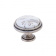 Ручка-кнопка d=30мм с керам.вставкой, антич.серебро/белый с серым узором Ручка-кнопка d=30мм с керам.вставкой, антич.серебро/белый с серым узором