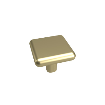 Ручка-кнопка 30х30мм, матовое золото, NOX