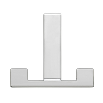 Крючок двухрожковый H=61мм, 70×40мм, полированный никель