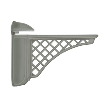 Менсолодержатель для дерев. и стеклянных полок 6-40мм L=125мм, под оцинковку