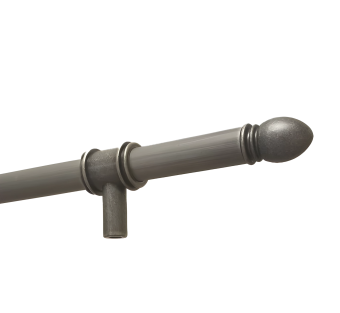 Релинг FLORA 90см с комплектом креплений и заглушек, античное серебро