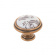 Ручка-кнопка d=30мм с керам.вставкой, бронза"Орваль"/бежевый с коричн.узором Ручка-кнопка d=30мм с керам.вставкой, бронза"Орваль"/бежевый с коричн.узором