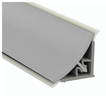 Профиль пристеночный треугольный, L=4.2м 16x16 мм, анодированный алюминий