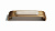 Ручка-скоба L=128мм с керам.вставкой, матовое золото/слоновая кость