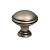 Ручка-кнопка D=29мм, античное серебро