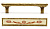 Ручка-скоба L=96 мм, бронза/бежевый с коричневым узором