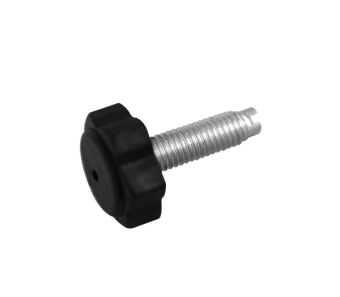 Ножка мебельная с прямым шлицем черная, М8Х27