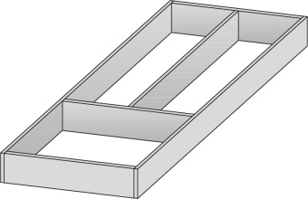 Вкладыш Vario 400/308x500мм алюм. h=65мм
