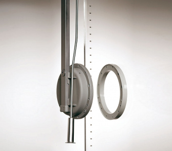Лифт-пантограф 500-600мм односторонний левый, нагрузка 12кг, серый