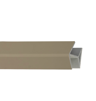 Профиль-угол 90гр. L=4м пластиковый тортора(серый камень)