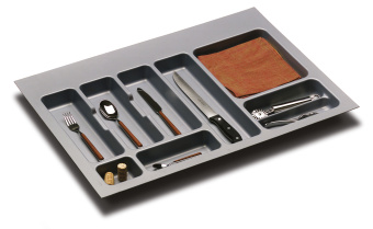 Лоток д/кух.принадл. шк.80см, серый металлик