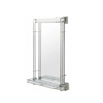 Поворотное зеркало д/шкафов, мат.хром с креп.компл.