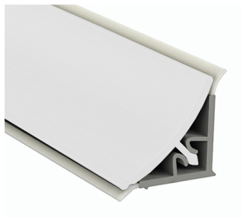 Профиль пристеночный треугольный, L=4.2м 16x16 мм, белый матовый